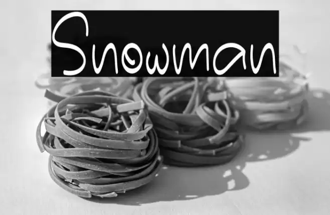 Snowman خط examples