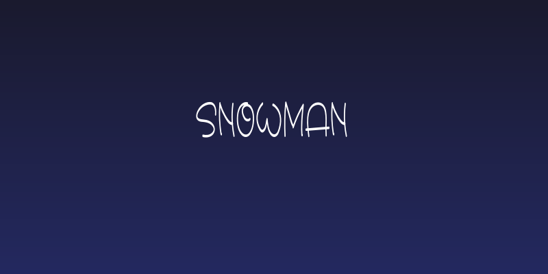 Snowman Social Header