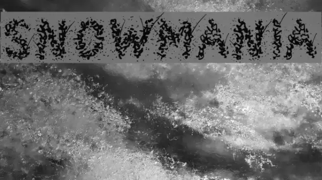 Snowmania Font examples