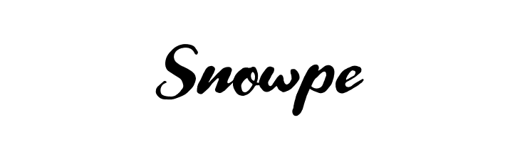 Snowpe  Frei Schriftart Herunterladen