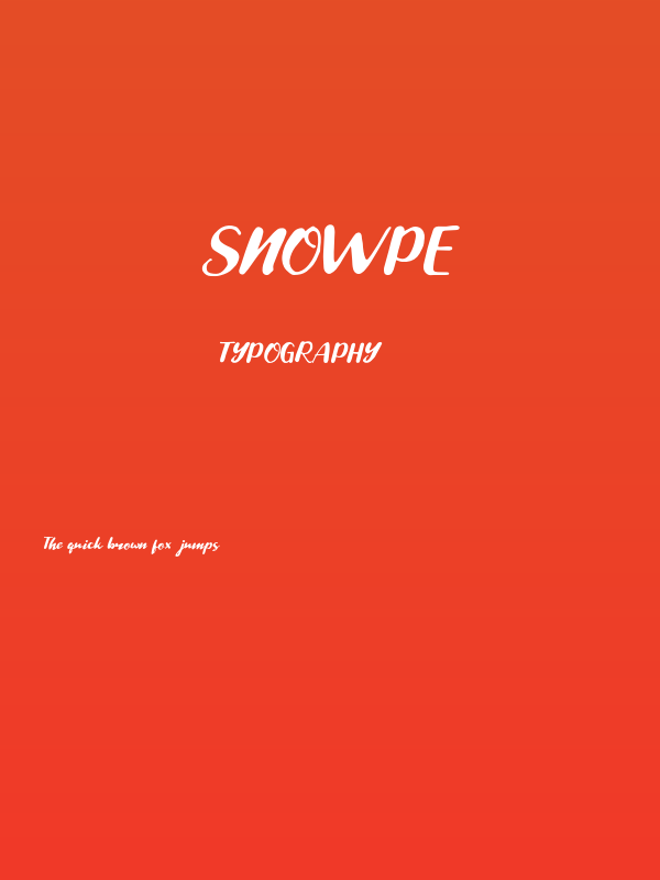 Snowpe Poster