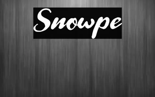 Snowpe Font examples