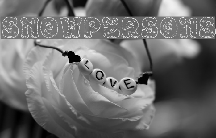 Snowpersons Font examples