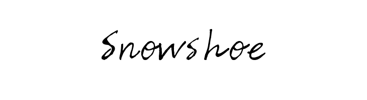 Snowshoe Font