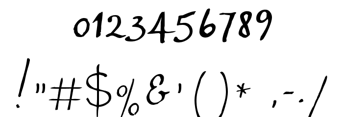 Snowshoe Font OTHER CHARS