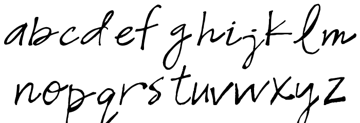 Snowshoe Font LOWERCASE