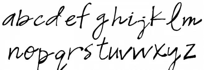 Snowshoe خط أحرف صغيرة