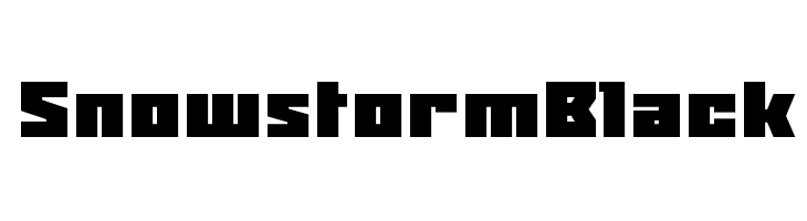 Snowstorm Black  Скачать бесплатные шрифты