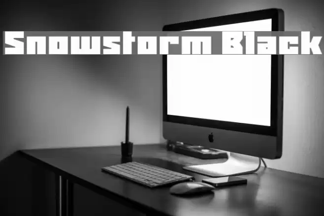 Snowstorm Black Font examples