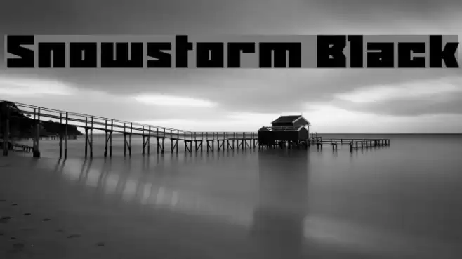 Snowstorm Black Font examples