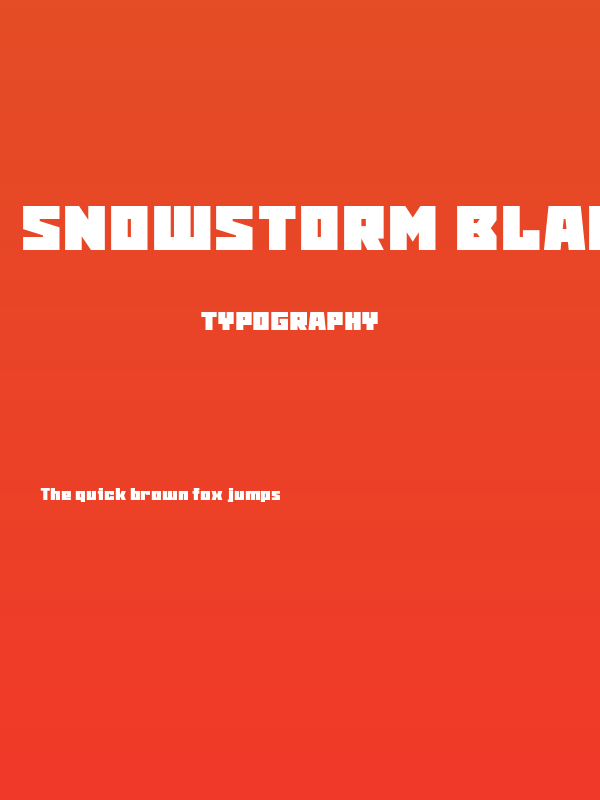Snowstorm Black Poster