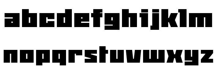 Snowstorm Black Font LOWERCASE