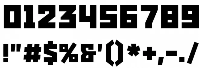 Snowstorm Bold Font OTHER CHARS