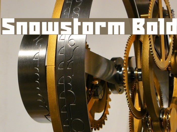 Snowstorm Bold Font examples