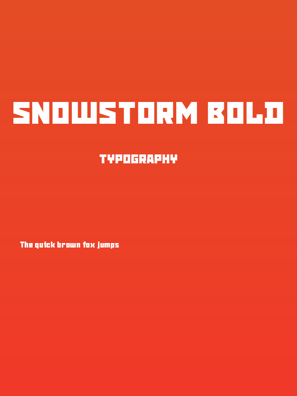 Snowstorm Bold Poster