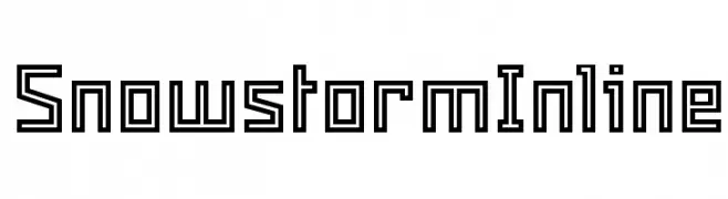 Snowstorm Inline  नि: शुल्क फ़ॉन्ट्स डाउनलोड