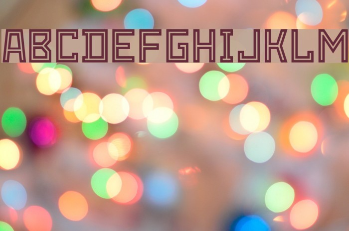Snowstorm Inline Font examples