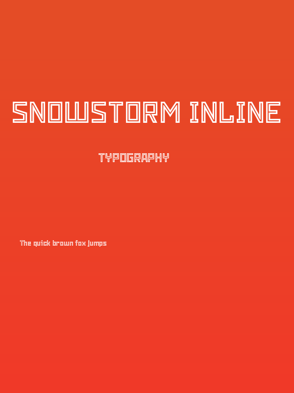 Snowstorm Inline Poster