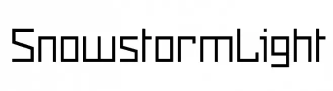Snowstorm Light  नि: शुल्क फ़ॉन्ट्स डाउनलोड