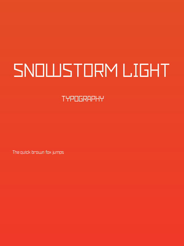 Snowstorm Light Poster