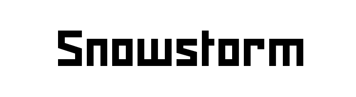 Snowstorm  font caratteri gratis