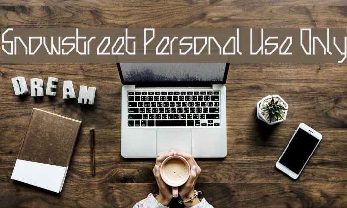Snowstreet Personal Use Only Font examples