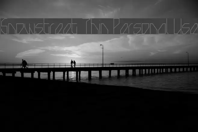 Snowstreet Thin Personal Use Font examples