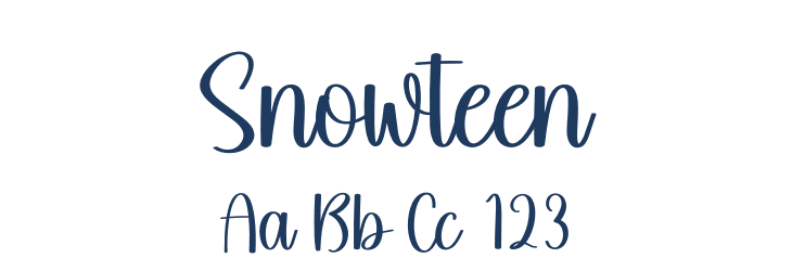 Snowteen Font Preview