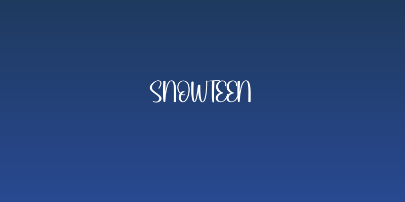 Snowteen Social Header