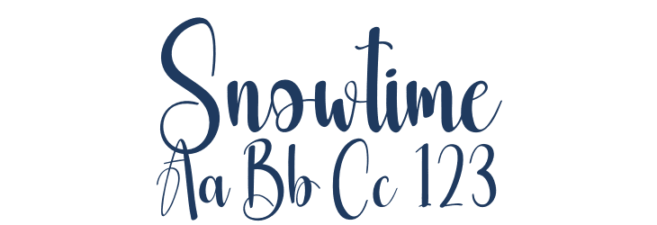 Snowtime Font Preview