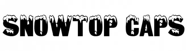 Snowtop Caps  Frei Schriftart Herunterladen
