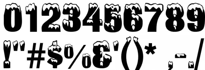 Snowtop Caps Font OTHER CHARS