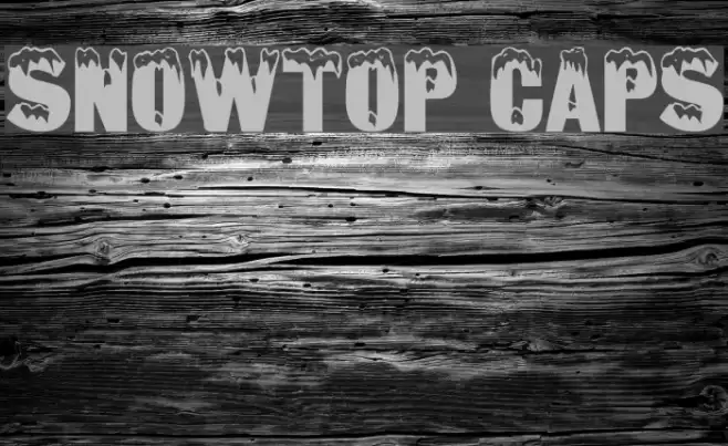 Snowtop Caps Font examples