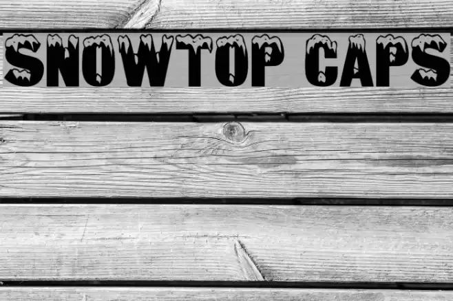 Snowtop Caps Font examples