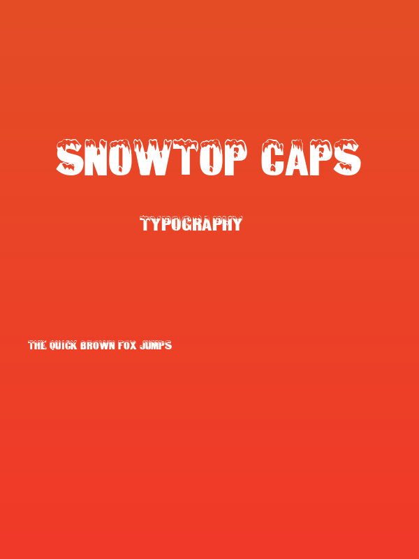 Snowtop Caps Poster