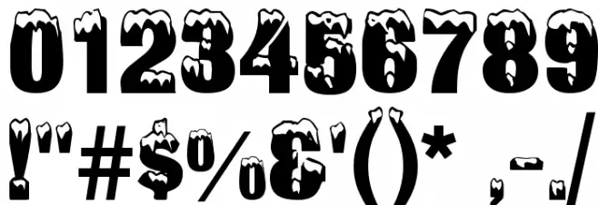 SnowtopCaps Regular Font OTHER CHARS