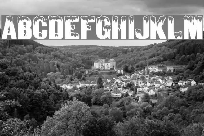 SnowtopCaps Regular Font examples