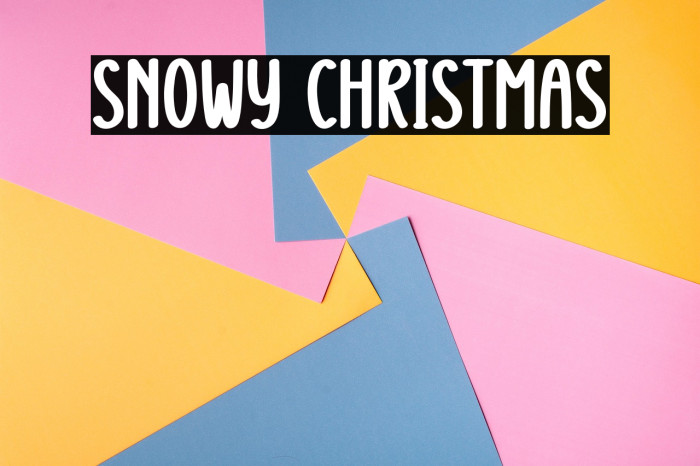 Snowy Christmas Example 3