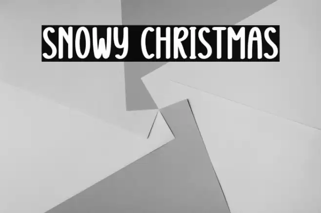 Snowy Christmas 字体 examples