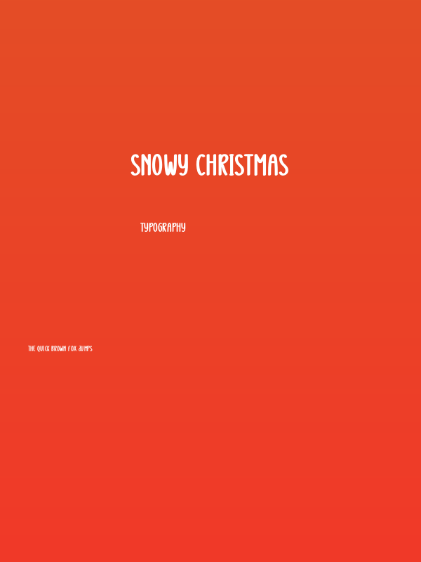 Snowy Christmas Poster