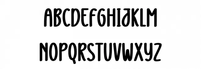 Snowy Christmas 字体 小写