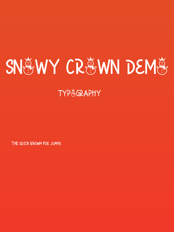 Snowy Crown Demo Poster