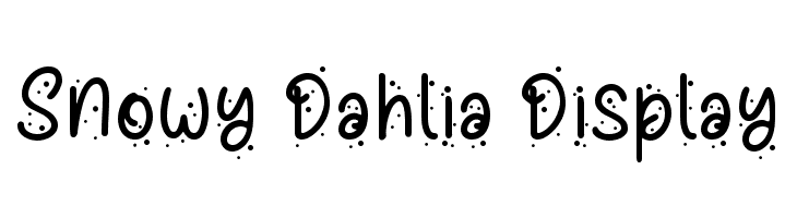 Snowy Dahlia Display  لخطوط تنزيل
