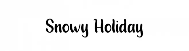 Snowy Holiday  les polices de caractères gratuit tlcharger