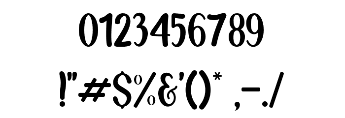 Snowy Holiday Font OTHER CHARS