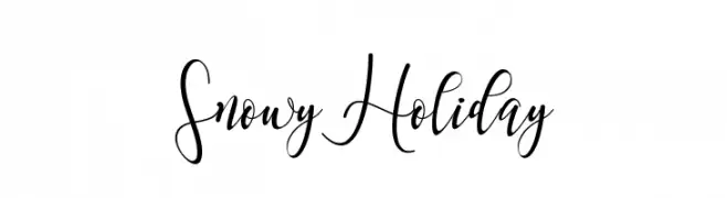 Snowy Holiday  नि: शुल्क फ़ॉन्ट्स डाउनलोड