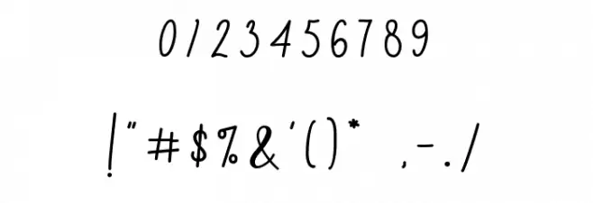 Snowy Holiday Font OTHER CHARS