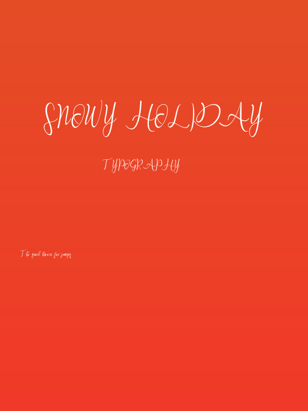 Snowy Holiday Poster