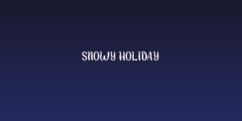 Snowy Holiday Social Header