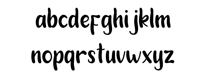 Snowy Holiday Font LOWERCASE